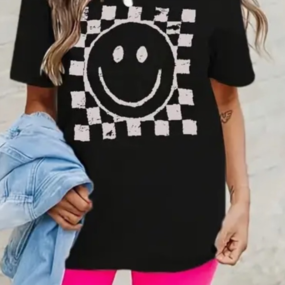 Black Smiley Face and MOMMA-Vans Style-